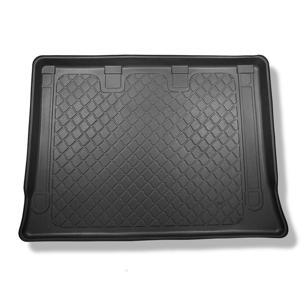 Kofferraumwanne für Mercedes-Benz Vito W447 Tourer (10.2014-....) - Kofferraummatte rutschfest Schutzmatte - hinter der dritten Sitzreihe; Extra lange Version (Extra Long) (Radstand 3430 mm, Fahrzeuglänge 5370 mm); ohne geteilten Gepäckraum; auch für die