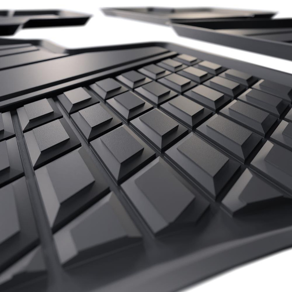 TPE Fußmatten Auto für Mercedes-Benz B Klasse W247 Sports Tourer (2018-....) - schwarz Automatten Autoteppiche