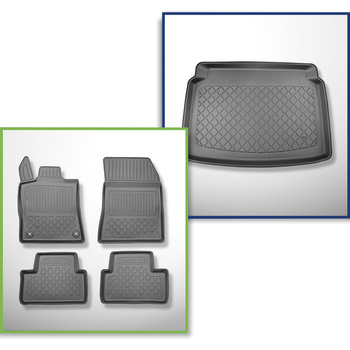 Set Kofferraumschale und angepasste Autoteppiche TPE für: Peugeot 308 III Hatchb