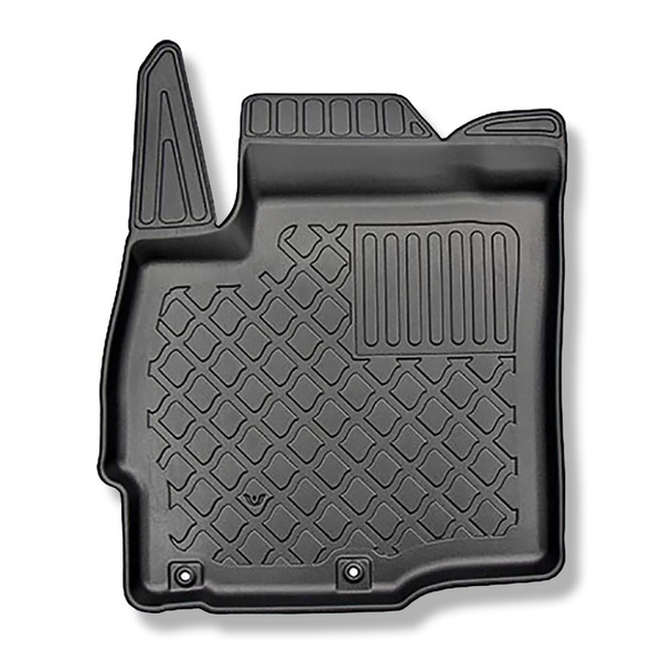 Set Kofferraumschale und angepasste Autoteppiche TPE für: Mitsubishi Outlander III SUV (09.2012-2022) - 5 Sitze;unterer Kofferraum (mit und ohne Subwoofer);nicht für Hybride Versionen;ohne 3. Sitzreihe