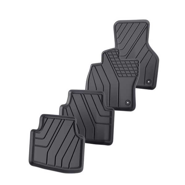 TPE Fußmatten Auto für Seat Leon IV Sportstourer (2020-....) - schwarz Automatten Autoteppiche