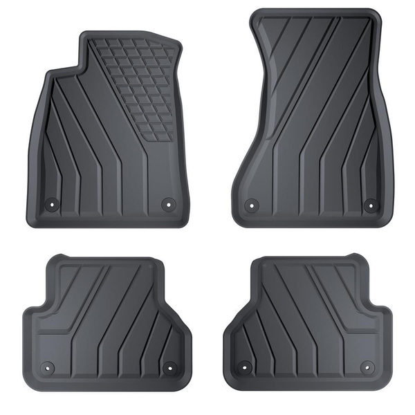 TPE Fußmatten Auto für Audi A5 F5 Sportback (10.2016-07.2024) - schwarz Automatten Autoteppiche