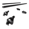 Aluminium-Dachträger für Audi A4 B7, B8 (2009-2015) - schwarz Dachträger Dachgepäckträger - reling