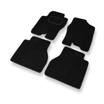 Fußmatten Auto für Nissan Navara III Pick-Up (2005-2014) - Premium Velours Autom