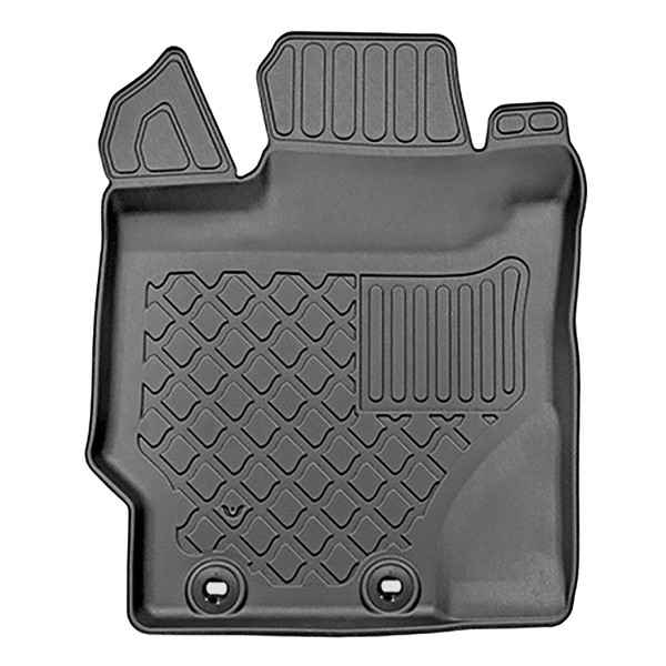 Set Kofferraumschale und angepasste Autoteppiche TPE für: Toyota Yaris III Hatchback (09.2011-08.2020) - vertiefte Ladeflaeche