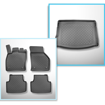 Set Kofferraumschale und angepasste Autoteppiche TPE für: Seat Leon IV KL Hatchb