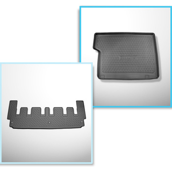 Set Kofferraumschale und angepasste Autoteppiche TPE für: Ford Tourneo Custom Va