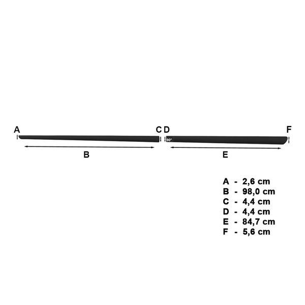 Schwarze Auto Seitenschutzleisten Skoda Roomster Van (2006-2015)