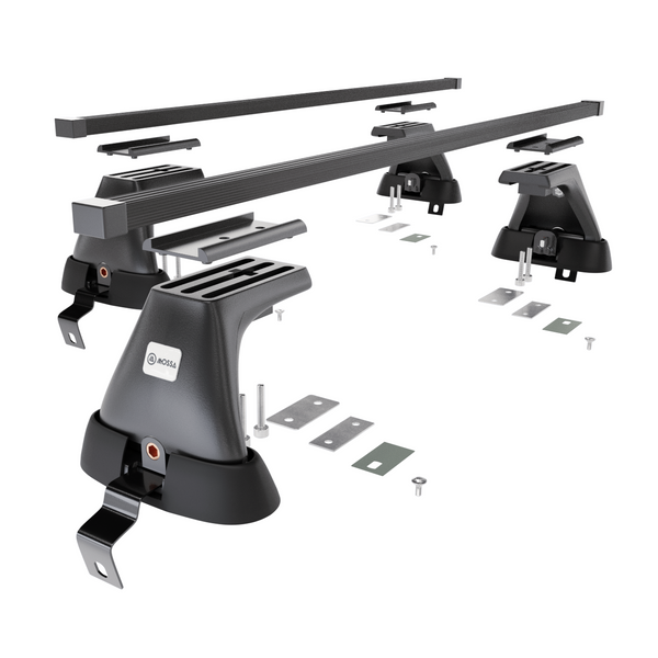 Stahl-Dachträger für Volvo S60 Cross Country (2015-2019) - schwarz Dachträger Dachgepäckträger - ohne Montagelemente