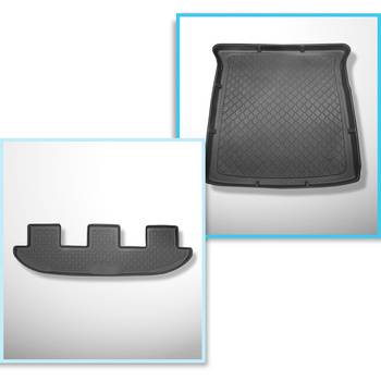 Set Kofferraumschale und angepasste Autoteppiche TPE für: Seat Alhambra II Van (