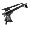 Aluminium-Dachträger für Skoda Fabia mk III (2015-2021) - schwarz Dachträger Dachgepäckträger - ohne Montagelemente