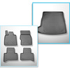 Set Kofferraumschale und angepasste Autoteppiche TPE für: Alfa Romeo Stelvio 949 SUV (01.2017-....) - ohne Subwoofer