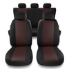 Universal Sitzbezüge Auto für Peugeot 307 I, II (2001-2012) - Autositzbezüge Schonbezüge für Autositze - PF-RD