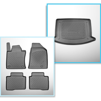 Set Kofferraumschale und angepasste Autoteppiche TPE für: SsangYong Korando IV C