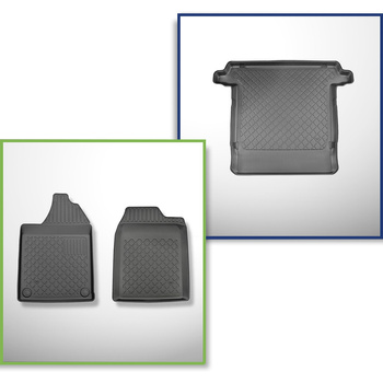 Set Kofferraumschale und angepasste Autoteppiche TPE für: Aixam Crossline Crosso