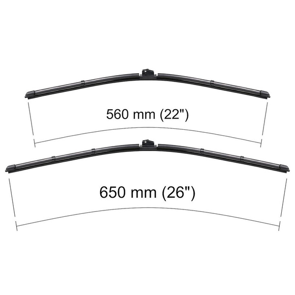 Vordere Scheibenwischer für Ford Explorer V SUV (09.2010-2016) - Wischerblätter Flach