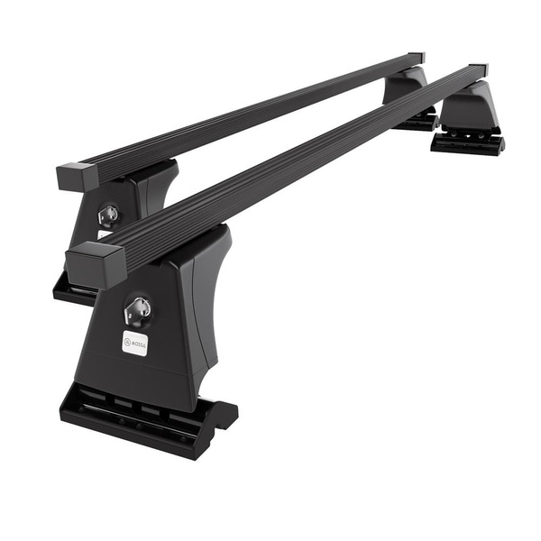 Stahl-Dachträger für Peugeot 207 (2006-2012) - schwarz Dachträger Dachgepäckträger - Montagepunkte