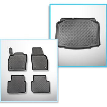 Set Kofferraumschale und angepasste Autoteppiche TPE für: Skoda Kamiq SUV (09.20