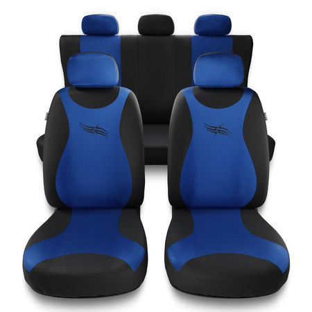 Universal Sitzbezüge Auto für Peugeot 307 I, II (2001-2012) - Autositzbezüge Schonbezüge für Autositze - TR-BL