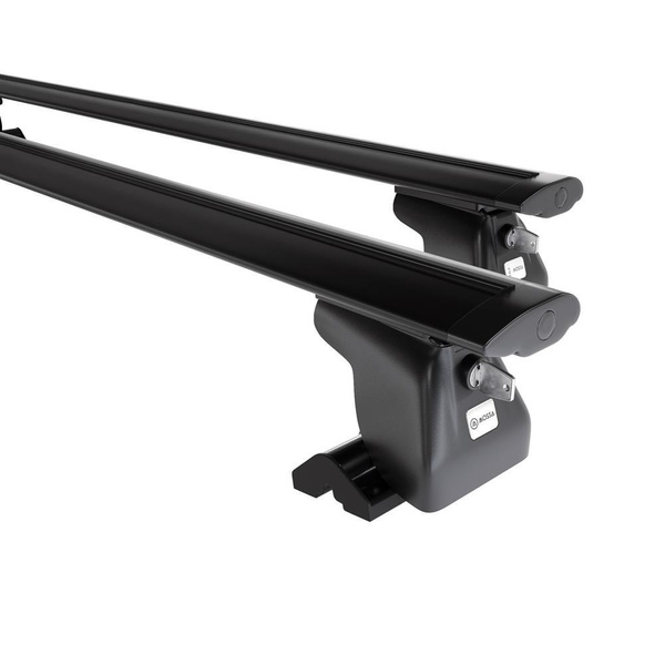 Aluminium-Dachträger für Volkswagen Multivan T5 (2010-2015) - schwarz Dachträger Dachgepäckträger - T-profil