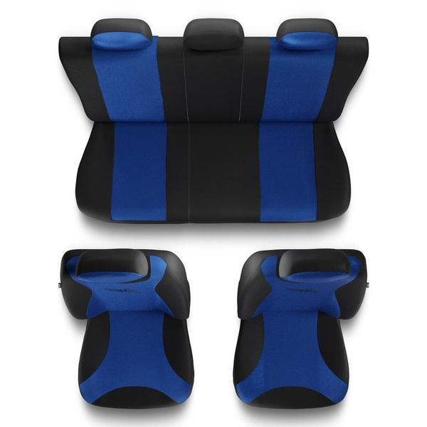 Universal Sitzbezüge Auto für Alfa Romeo 146 (1994-2001) - Autositzbezüge Schonbezüge für Autositze - TR-BL