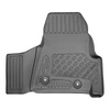 TPE Fußmatten Auto für Ford Transit Custom Van (01.2013-....) - schwarz Automatten Autoteppiche