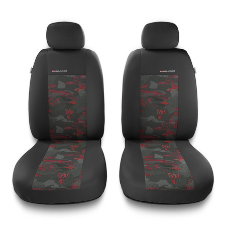 Universal Sitzbezüge Auto für Skoda Roomster (2006-2015) - Vordersitze Autositzbezüge Schonbezüge - 2UNE-RD