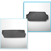 Set Kofferraumschale und angepasste Autoteppiche TPE für: Mercedes-Benz Vito BASE Tourer (10.2014-....) - hinter der dritten Sitzreihe;lange Version (Radstand 3200 mm, Autolänge 5140 mm);nicht verschiebbare Sitze, auf Haken;Version Compact, Long und Extra