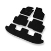 Fußmatten Auto für Seat Alhambra II Van (2010-2020) - Premium Velours schwarze Automatten Autoteppiche