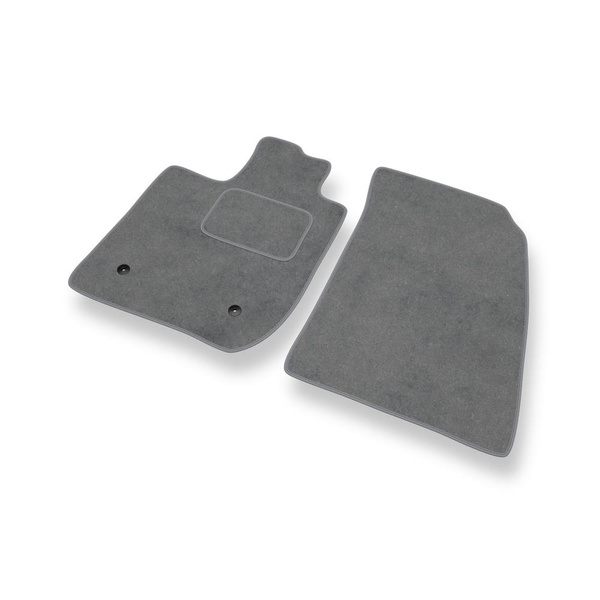 Fußmatten Auto für Dacia Duster II SUV (2018-2024) - Premium Velours graue Automatten Autoteppiche