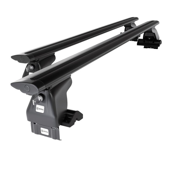 Aluminium-Dachträger für Kia Rio mk I (2000-2005) - schwarz Dachträger Dachgepäckträger - ohne Montagelemente