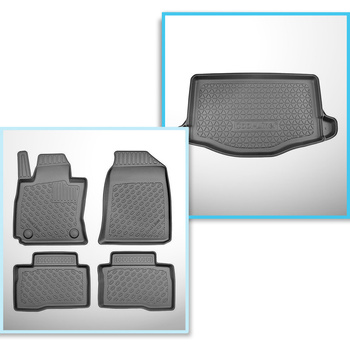 Set Kofferraumschale und angepasste Autoteppiche TPE für: SsangYong Tivoli X150 
