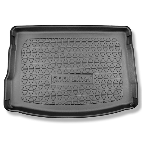 Kofferraumwanne für Seat Leon IV KL Hatchback (03.2020-....) - Kofferraummatte rutschfest Schutzmatte - obere Ladefläche; Varioboden im hoechsten Ebene; auch für Hybriden