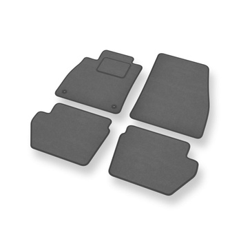 Fußmatten Auto für Ford Fiesta VIII Hatchback (2017-2023) - Premium Velours grau