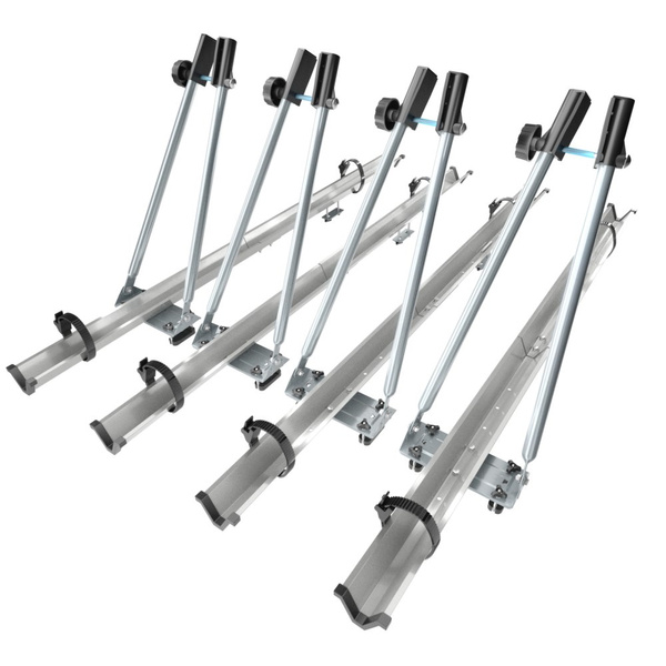 Dachfahrradträger, Dachfahrradhalter mit Alubalken - 4xM-42