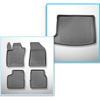 Set Kofferraumschale und angepasste Autoteppiche TPE für: Jeep Compass II MP 4xe