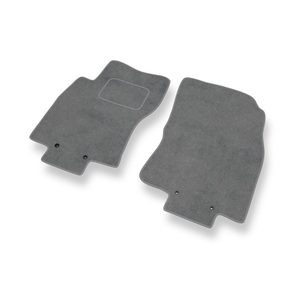 Fußmatten Auto für Nissan X-trail III SUV (2013-2022) - Premium Velours graue Automatten Autoteppiche