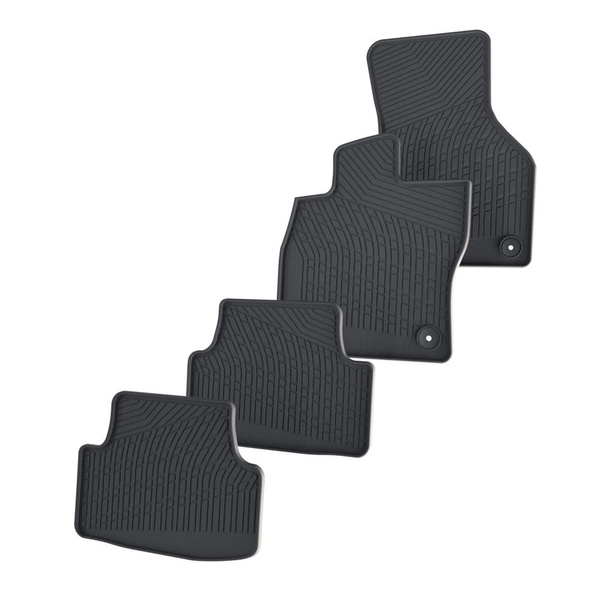 TPE Fußmatten Auto für Seat Leon IV Hatchback (03.2020-....) - schwarz Automatten Autoteppiche