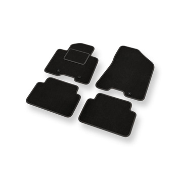 Fußmatten Auto für Kia Sportage IV SUV (2016-2021) - Premium Velours schwarze Au