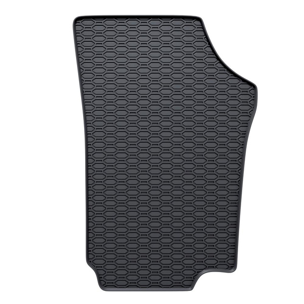 Gummifußmatten Auto für Volkswagen up! Hatchback (2011-2023) - Gummimatten Gummi Fußmatten - schwarz - 2 Stk.