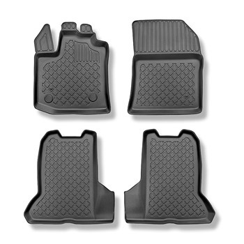 TPE Fußmatten Auto für Dacia Dokker Van (11.2012-09.2021) - schwarz Automatten A