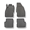 TPE Fußmatten Auto für Opel Corsa D IV Hatchback (2006-11.2014) - schwarz Automatten Autoteppiche