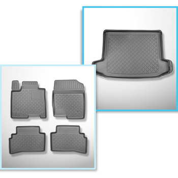 Set Kofferraumschale und angepasste Autoteppiche TPE für: Hyundai Tucson III NX4