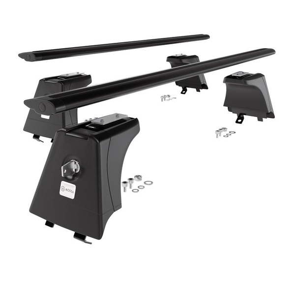 Aluminium-Dachträger für Hyundai i40 (2015-2018) - schwarz Dachträger Dachgepäckträger - integrierte Relinge