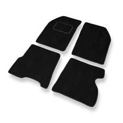 Fußmatten Auto für Renault Kangoo I Van (1997-2007) - Premium Velours schwarze Automatten Autoteppiche
