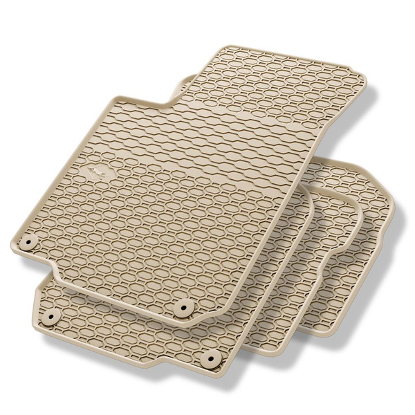 Gummifußmatten Auto für Volkswagen Golf IV (1997-2006) - Gummimatten Gummi Fußmatten - beige