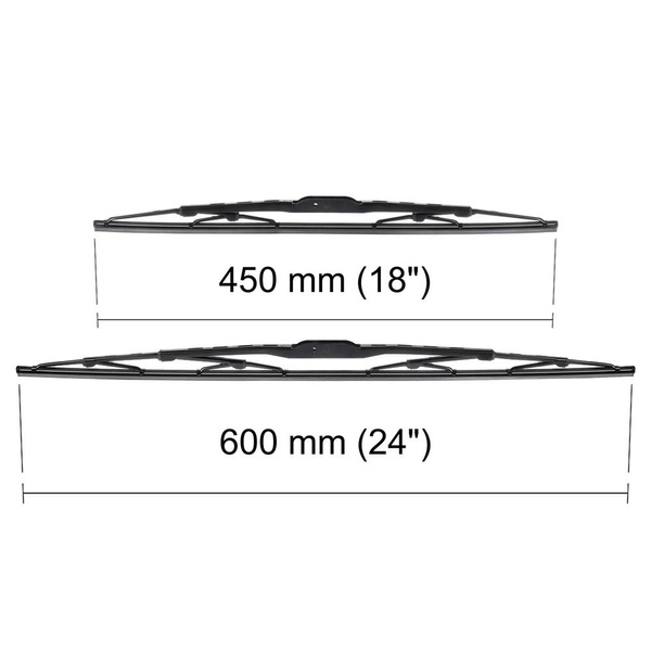 Vordere Scheibenwischer für Peugeot 1007 MPV (04.2005-02.2011) - Wischerblätter Standard