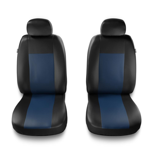 Universal Sitzbezüge Auto für Peugeot 108 (2014-2017) – Vordersitze Autositzbezüge Schonbezüge – 2CM-BL