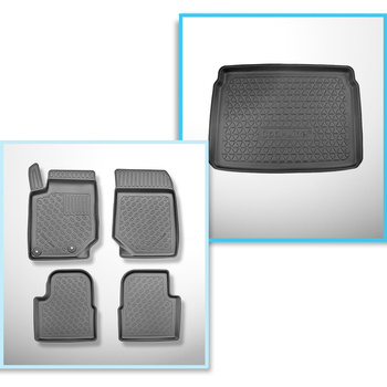 Set Kofferraumschale und angepasste Autoteppiche TPE für: Peugeot 2008 II SUV (0