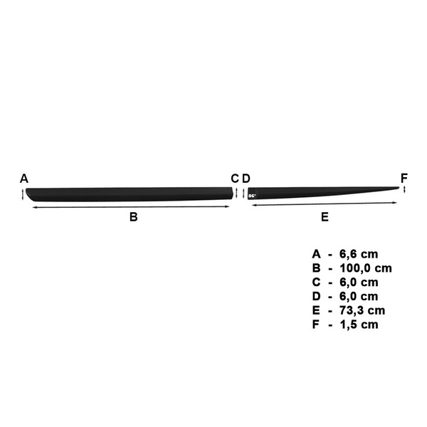 Schwarze Auto Seitenschutzleisten Ssangyong Rexton SUV (2018-....)